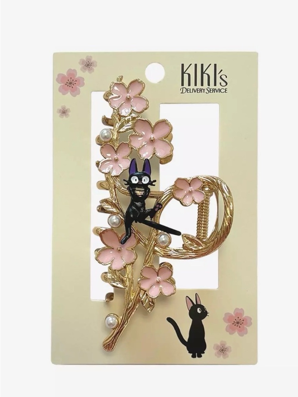 Kiki’s delivery service cherry blossom metal hair clip!
